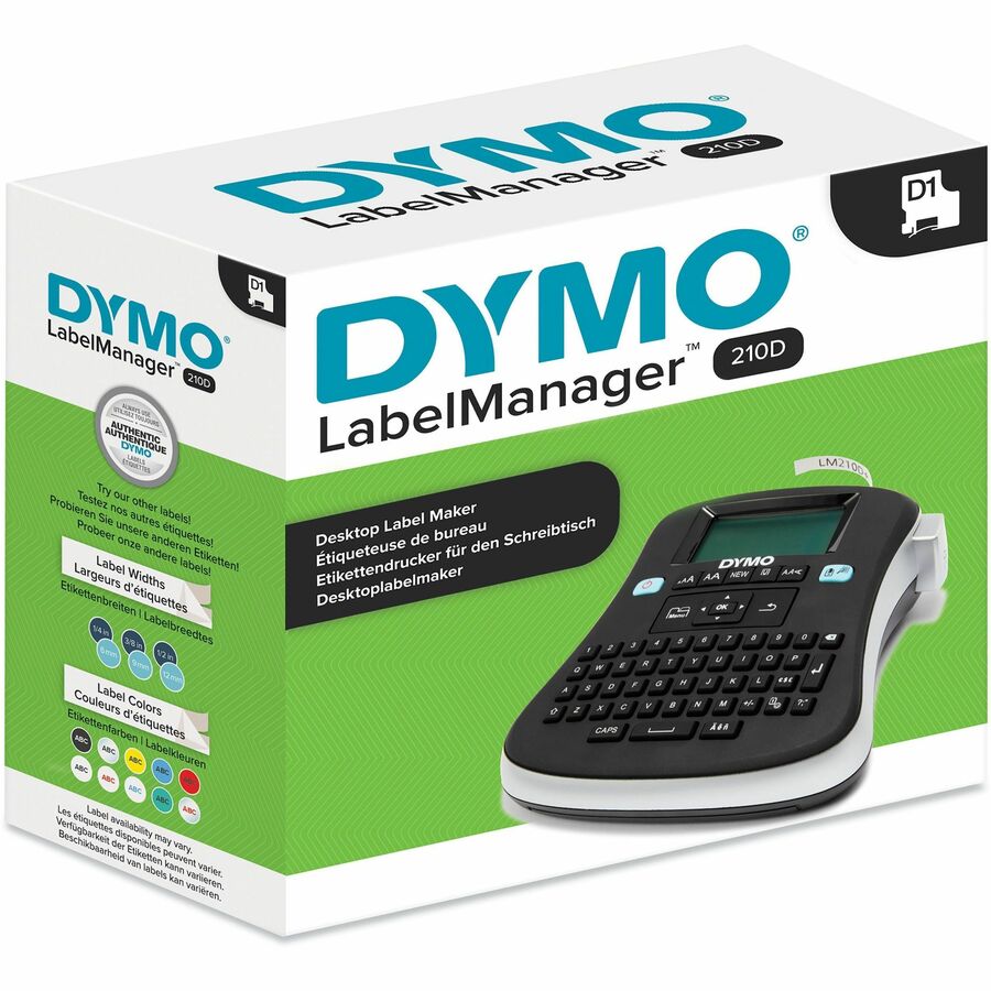 Tape - 0.25" , 0.37" , 0.50" - Black - Handheld - Internal Memory, Save Text, English Layout Keyboard, Portable - for Home, Office