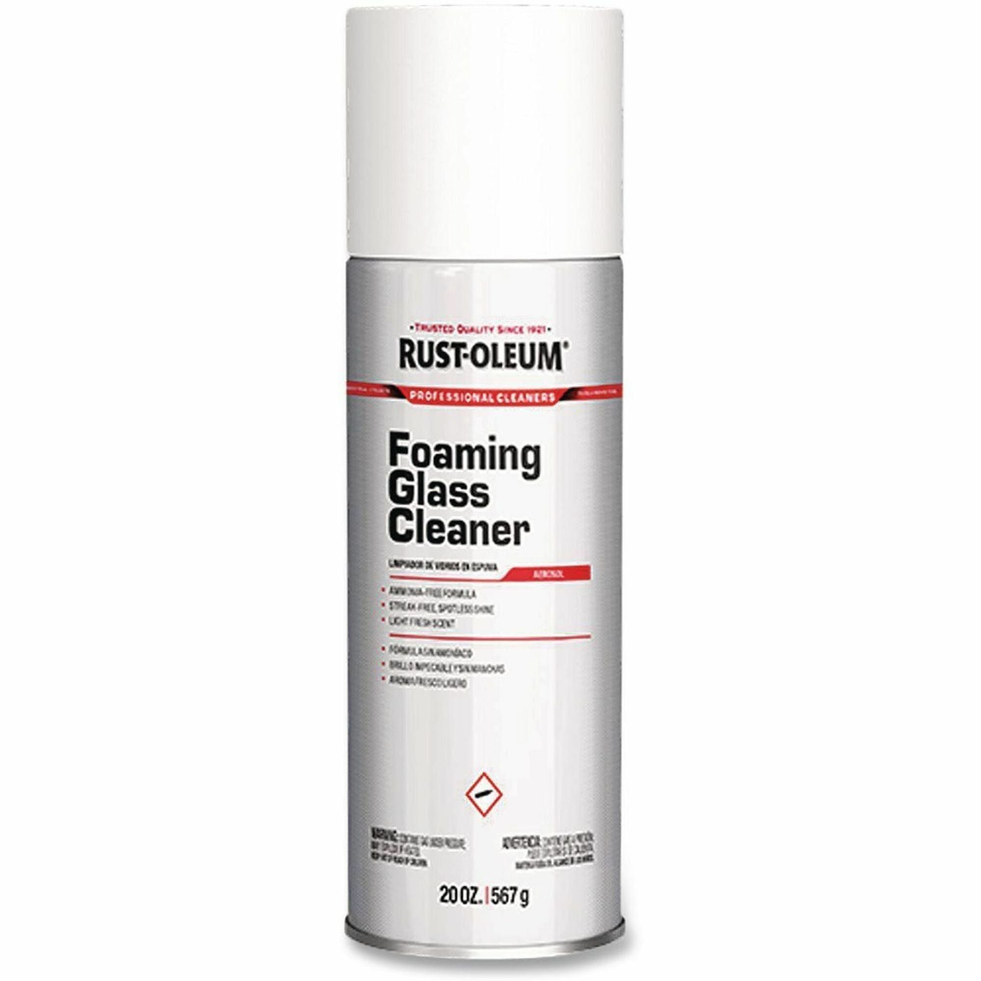 For Multi Surface - Ready-To-Use - Aerosol - 20 fl oz (0.6 quart) - Light Fresh Scent - Recommended For: Fingerprint Remover, Dirt Remover, Grease Remover, Smudge Remover, Soil Remover - Streak-free, Ammonia-free - Clear - 1 Each