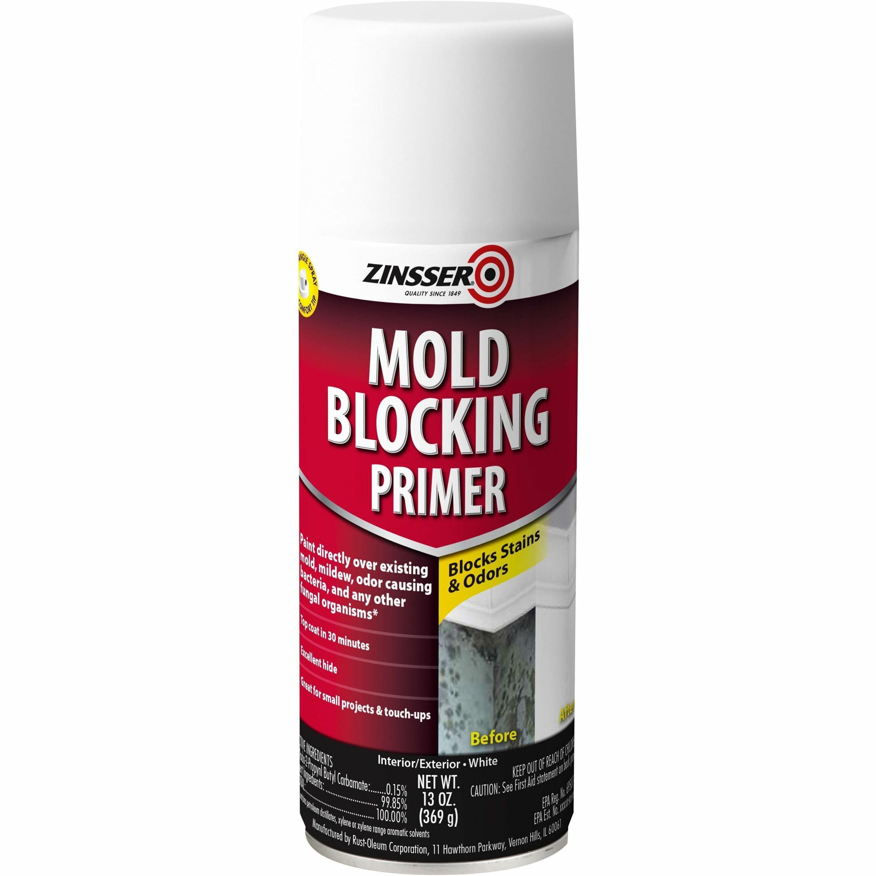 Zinsser Mold Killing Primer, White, 1 Each