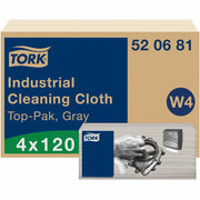 1 Ply - 13.98" Width x 16.34" Length - Textured - Gray - Cellulose, Polyester, Polypropylene - 120/Pack - 4 / Carton