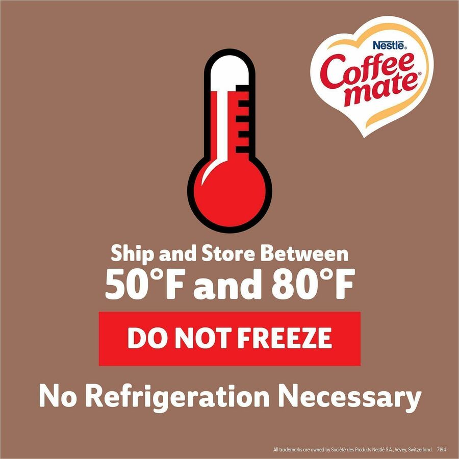 Coffee mate Oat Milk Vanilla Liquid Creamer Singles, Vanilla Flavor, 50/Box, 4 Boxes per Carton