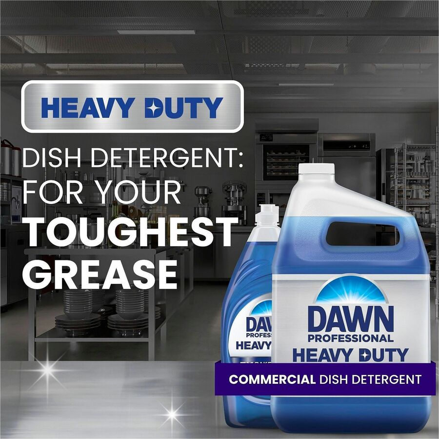 Dawn Manual Pot/Pan Detergent - 128 fl oz (4 quart) - Heavy Duty - Blue - 4 / Carton