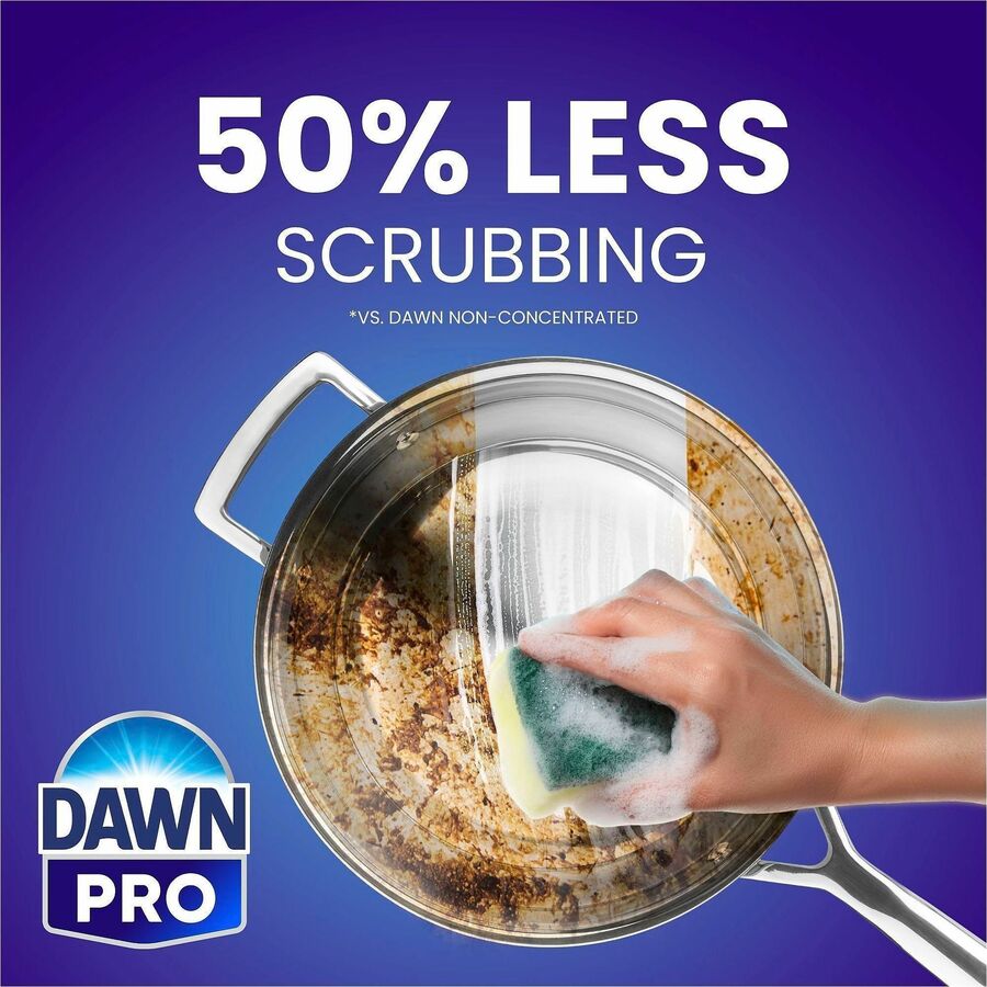 Dawn Manual Pot/Pan Detergent - 128 fl oz (4 quart) - Heavy Duty - Blue - 4 / Carton