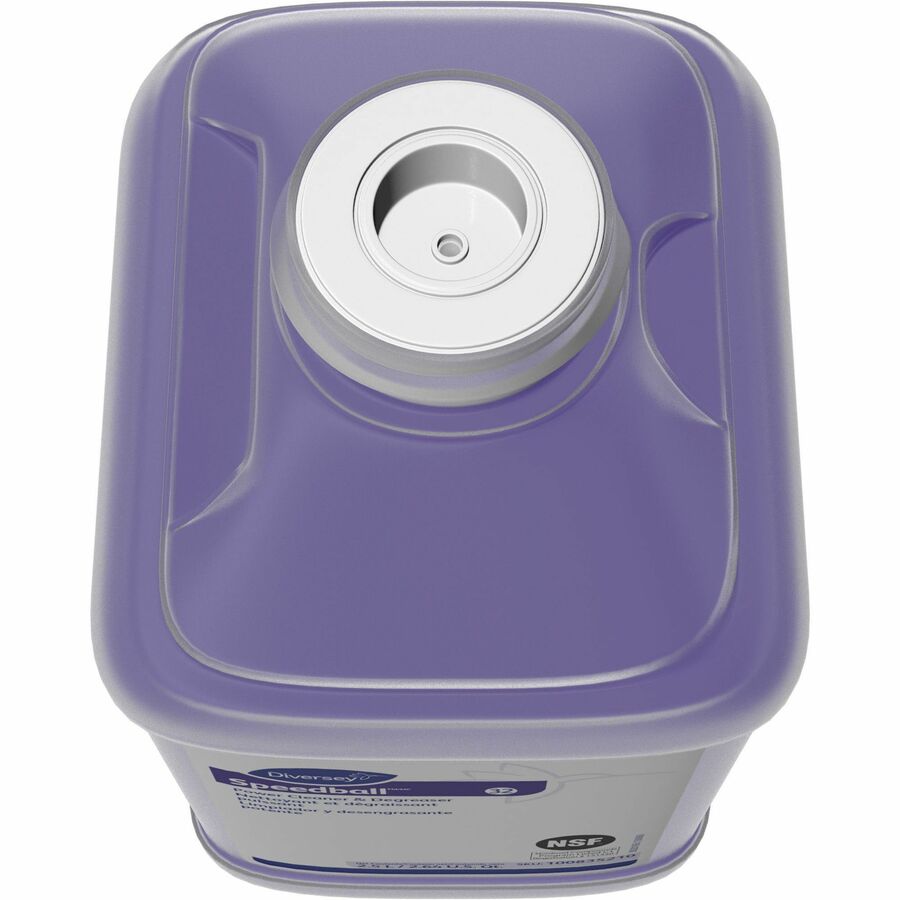 Concentrate - 84.5 fl oz (2.6 quart) - Fresh Lemon, Citrus Scent - Butyl-free, Rinse-free, Residue-free, Heavy Duty - Purple - 2 / Carton