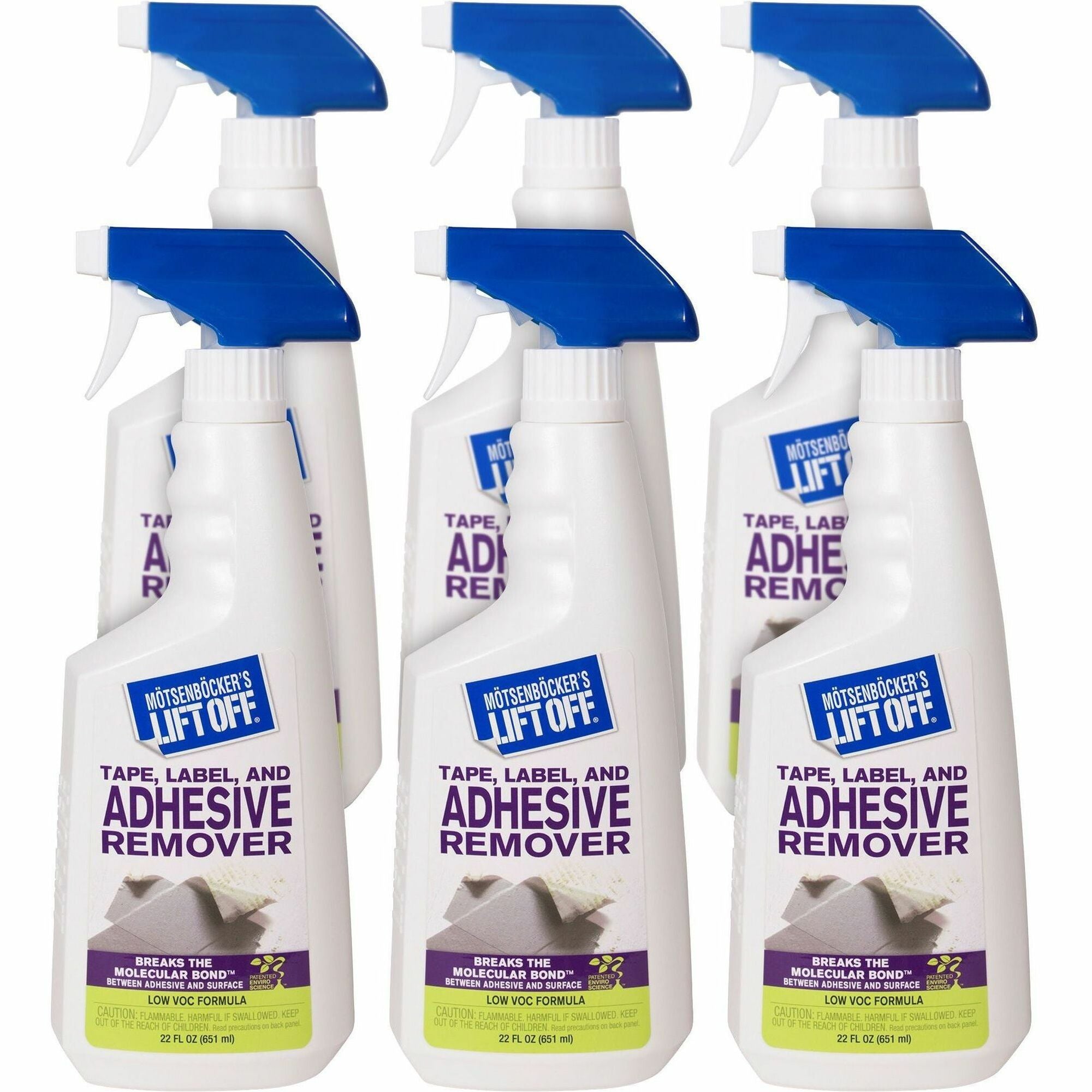 For Chewing Gum, Tape Adhesive, Label Adhesive, Crayon, Sticker Adhesive, Wax - Clear - 6 / Carton
