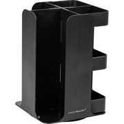30 x Cup - 8 Compartment(s) - 12" Height x 8" Width x 8" Length - Counter - Compact, Durable, Portable - Black - Plastic - 1 Each