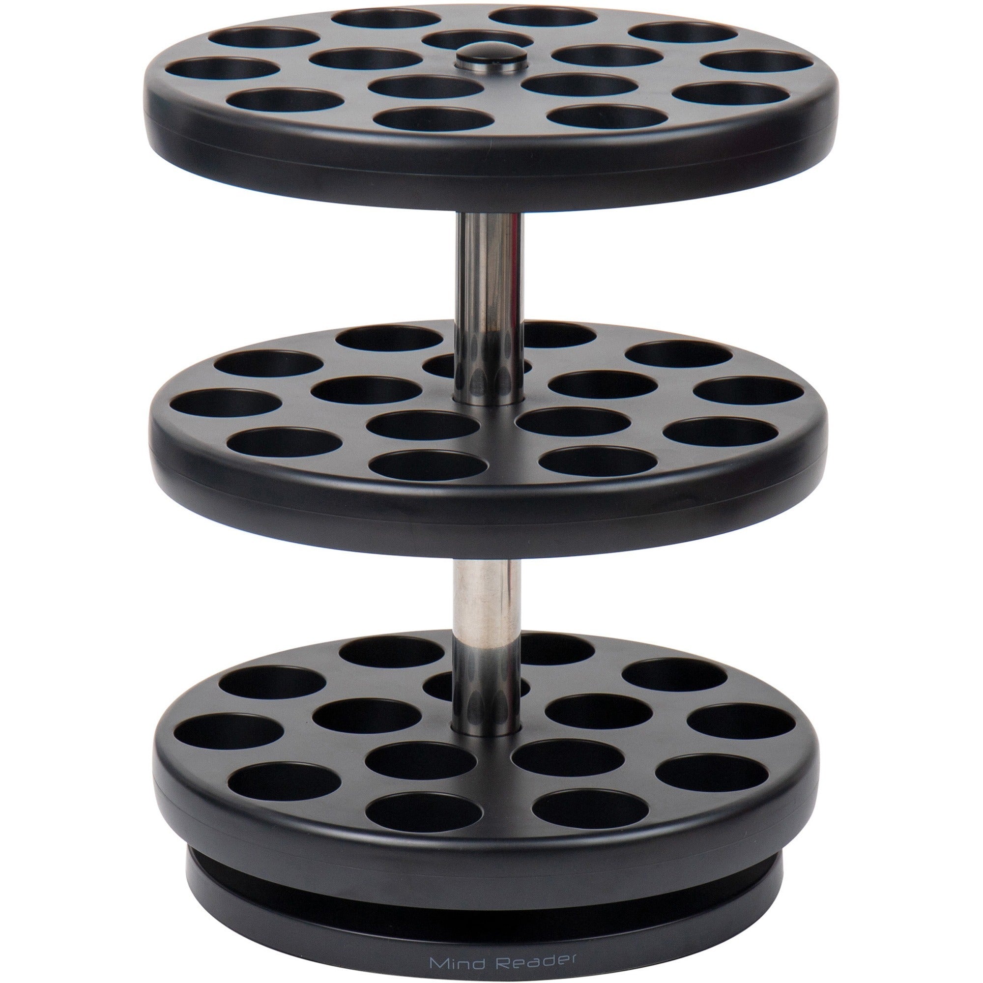 45 x Coffee Pod - 3 Tier(s) - 11.75" Height x 9.50" Width x 9.50" Depth - Counter - Heavy Duty, Rubber Grip, Durable - Black - Plastic - 1 Each