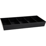 5 Compartment(s) - Lightweight - Black - 1 Each