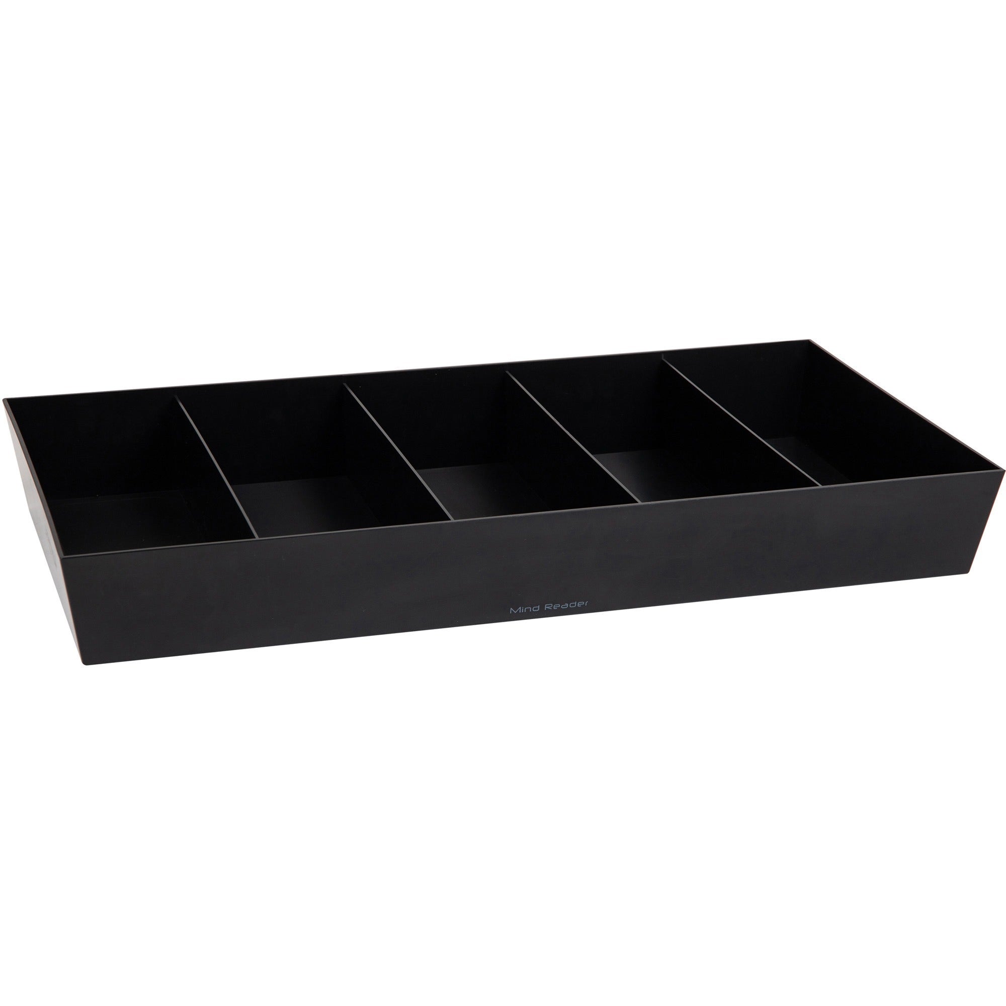 5 Compartment(s) - Lightweight - Black - 1 Each