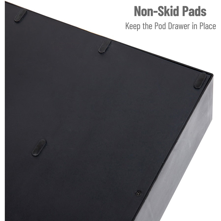 Mind Reader Anchor Coffee Pod Organizer - 72 x Coffee Pod - 6 Drawer(s) - 2 Tier(s) - 4.75" Height x 14" Width x 12.25" Length - Counter - Heavy Duty, Easy to Clean, Rubber Grip, Compact, Lightweight, Durable - Black - Plastic - 1 Each