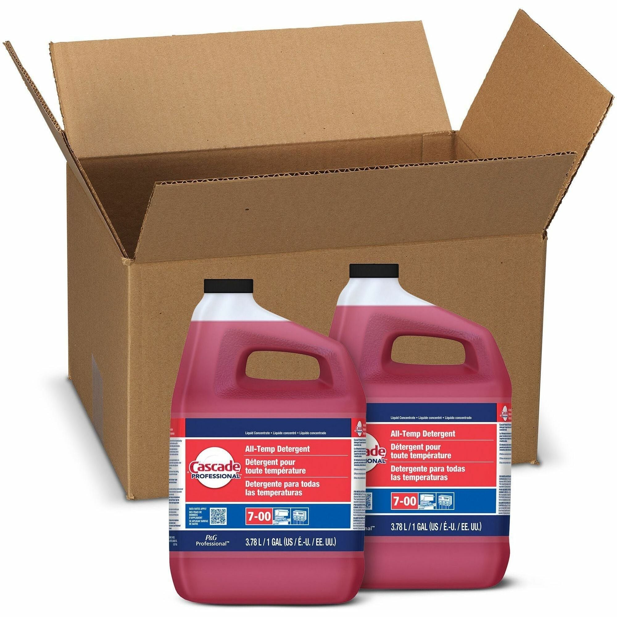 For Dish - Concentrate - Liquid - 128 fl oz (4 quart) - Phthalate-free, Triclosan-free, Alkylphenol-free, Anti-limescale, Heavy Duty - Red - 2 / Carton