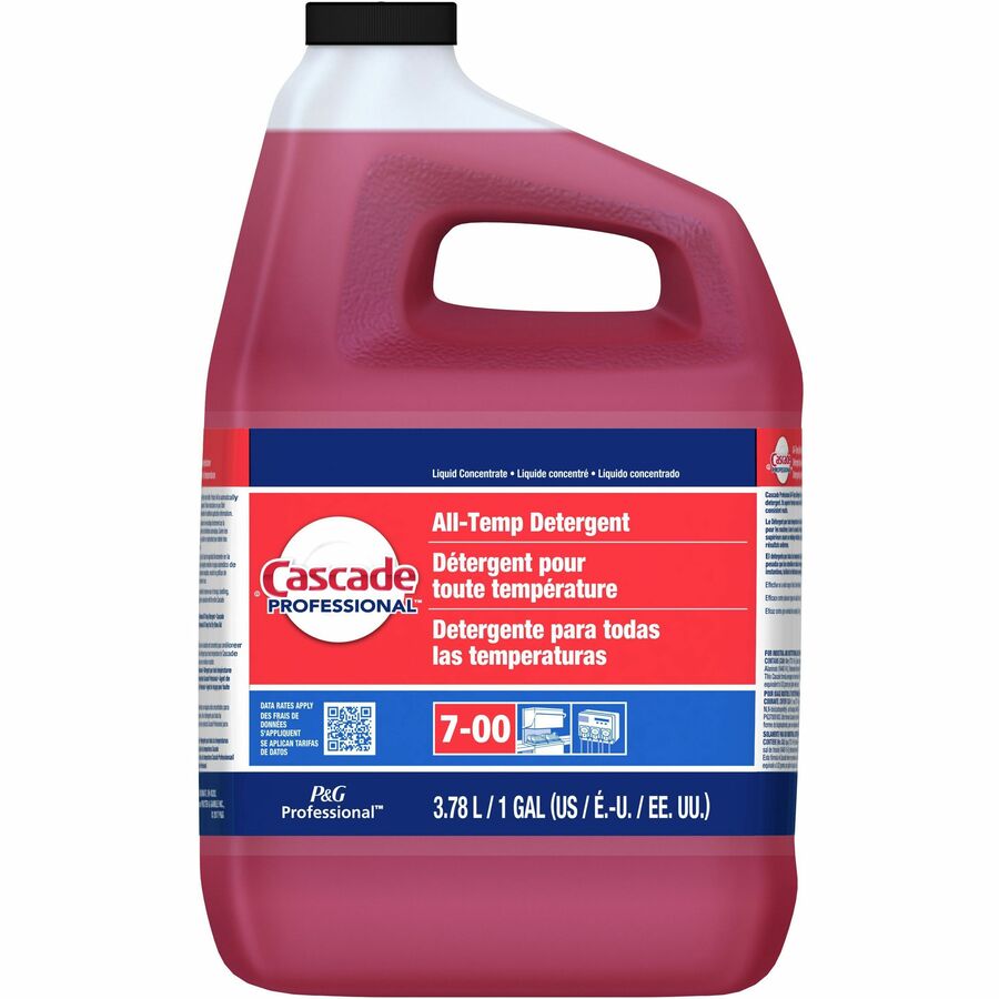 For Dish - Concentrate - Liquid - 128 fl oz (4 quart) - Phthalate-free, Triclosan-free, Alkylphenol-free, Anti-limescale, Heavy Duty - Red - 2 / Carton