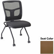 Lorell Training Room Guest Chairs - Canyon Mudslide Seat Color - Canyon Vinyl Seat Material - Powder Coated Black Frame Color - Metal Frame Material - Four-legged Base - 2 / Carton