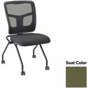Lorell Training Room Guest Chairs - Expo Leaf Seat Color - Expo Fabric, Polyester Seat Material - Black Back Color - Powder Coated Frame Color - Metal Frame Material - Four-legged Base - 2 / Carton