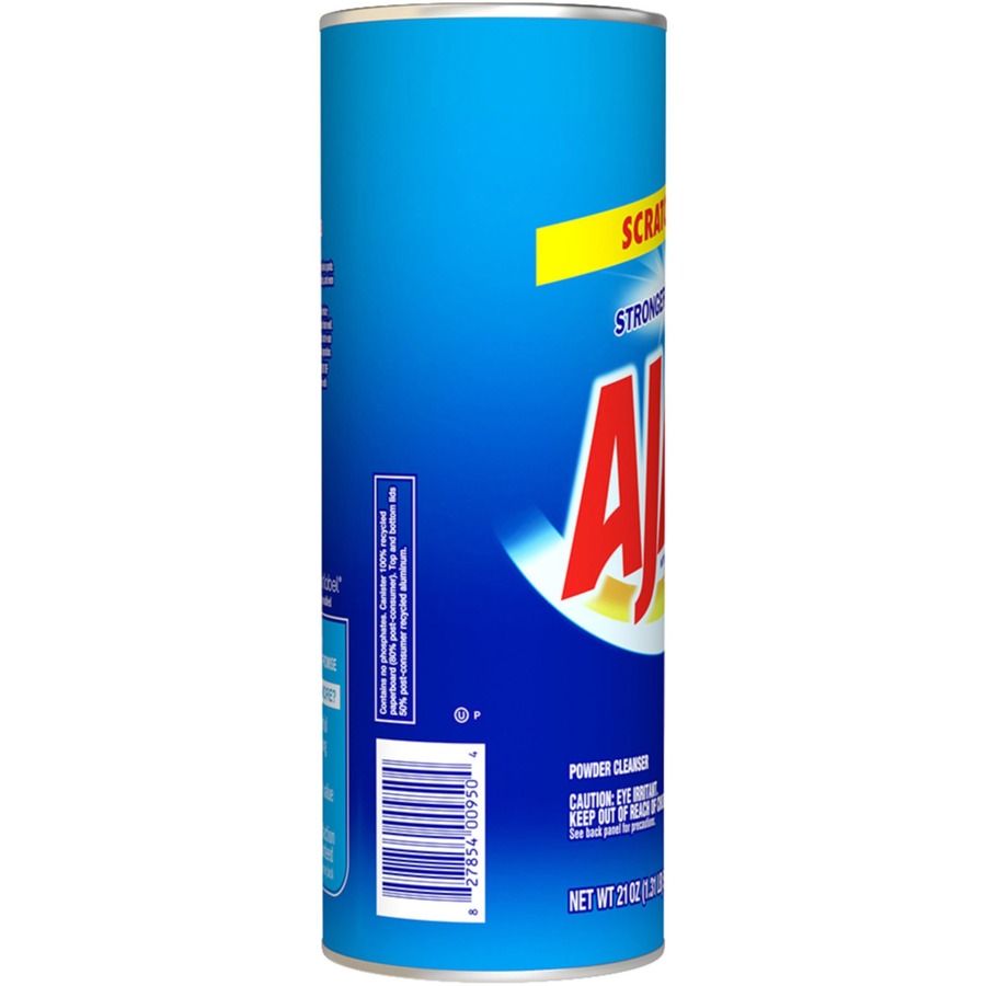 AJAX Powder Cleanser With Bleach - 21 oz (1.31 lb) - Non-scratching, Phosphate-free - White - 1 Each
