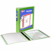 Avery&reg; Flexi-View 3 Ring Binder, 1 Inch Round Rings, 1 Chartreuse Green Binder
