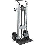 Cosco 2-in-1 Hybrid Hand Truck - 1000 lb Load Capacity - 4 Casters - 19.50" Length x 19.50" Width x 48" Height - Black - 1 Each