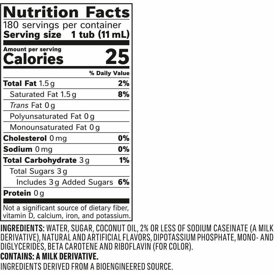 Coffee mate Irish Creme Nondairy Liquid Creamer Singles - Irish Cream Flavor - 0.38 fl oz (11 mL) - 180 / Carton
