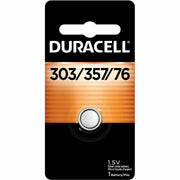 Duracell 303/357 Silver Oxide Battery, 1.5V, 1 Each
