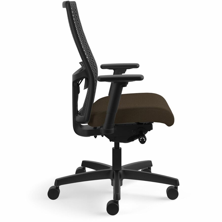 HON Ignition ReActiv Back Task Chair, Fabric Seat, Espresso/Black, Mesh Back, Adjustable Arms and Lumbar, 5-Star Base, 1 Each