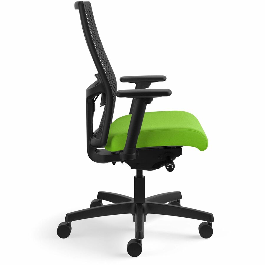 HON Ignition ReActiv Back Task Chair, Pear Fabric Seat, Black Mesh Back, Black Frame, 5-Star Base, 1 Each