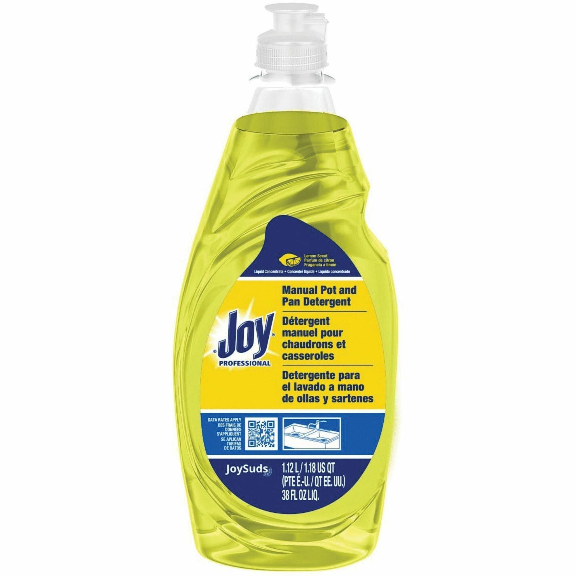 Concentrate - 38 fl oz (1.2 quart) - Lemon Scent - Yellow - 8 / Carton