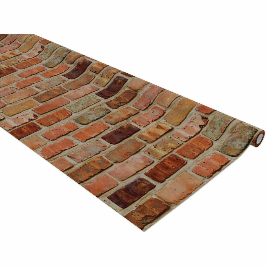 Fadeless Bulletin Board Paper Roll, Reclaimed Brick, 48" x 50 ft, 1 Roll