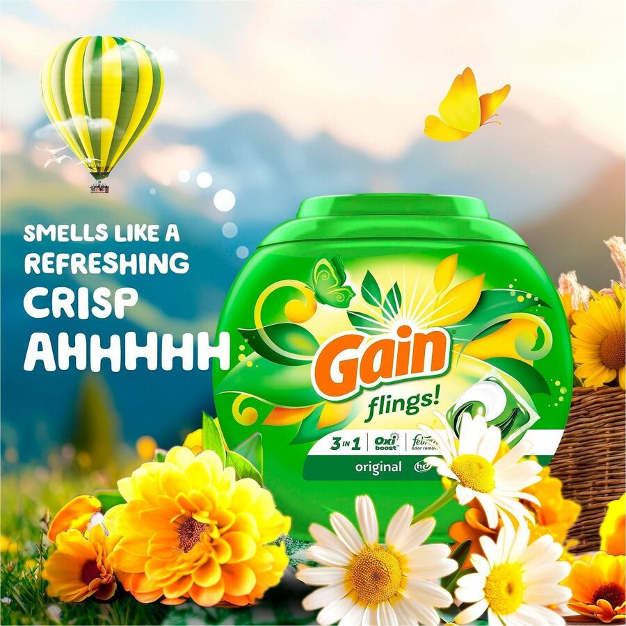 Gain Flings Detergent Pacs
