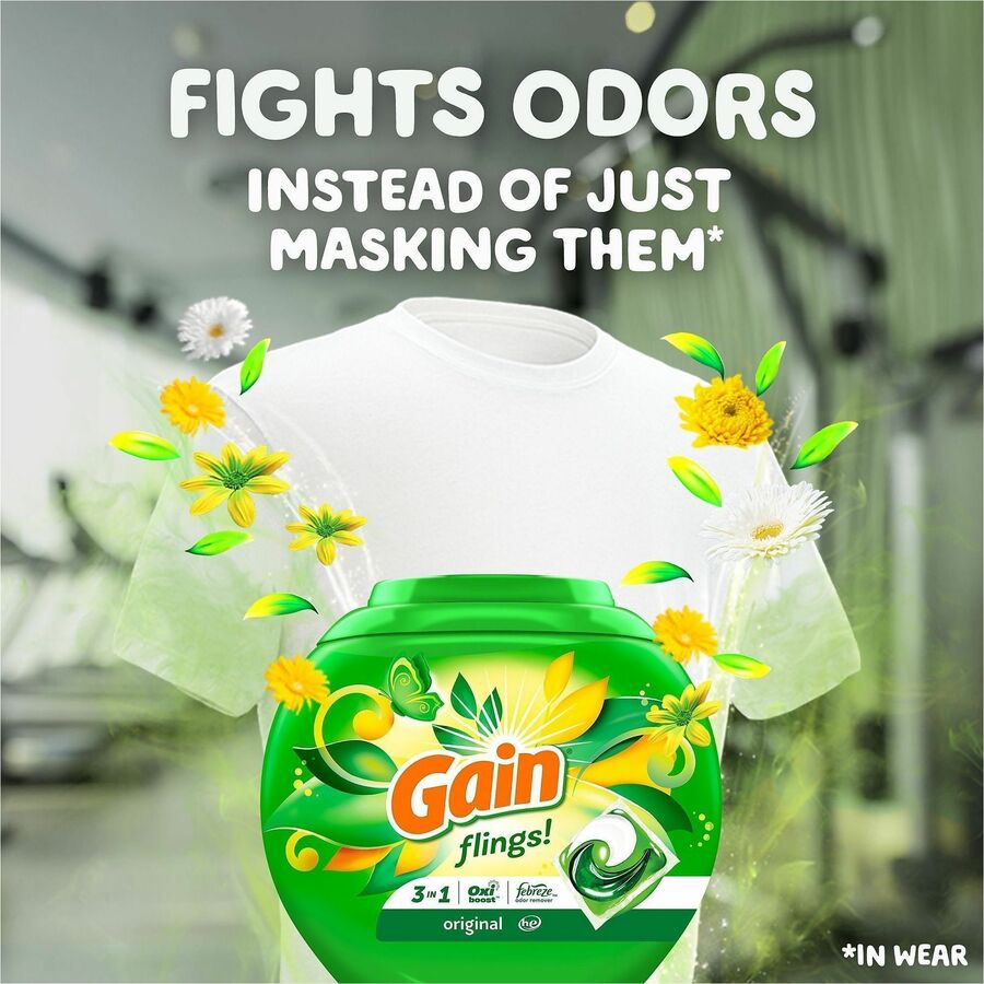 Gain Flings Detergent Pacs