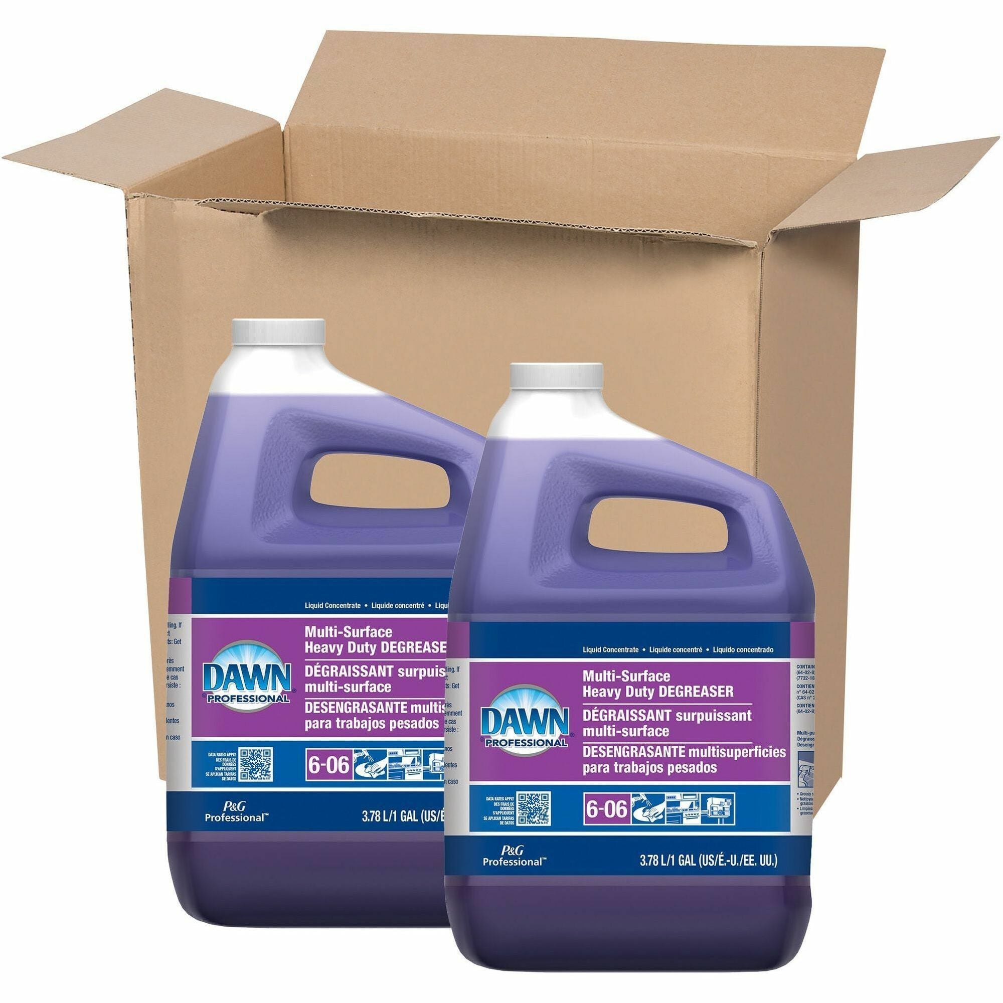 Ready-To-Use - 128 fl oz (4 quart) - Heavy Duty, Caustic-free, Non-flammable, Phosphate-free - Purple - 2 / Carton