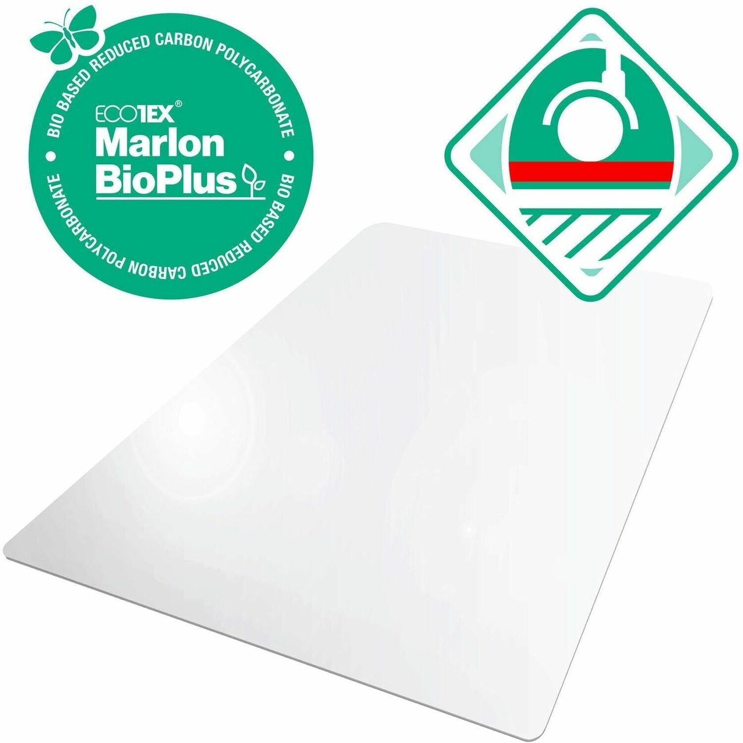 47" Length x 35" Width x 0.070" Depth x 0.070" Thickness - Rectangular - Polycarbonate - Clear - 1 Each - TAA Compliant