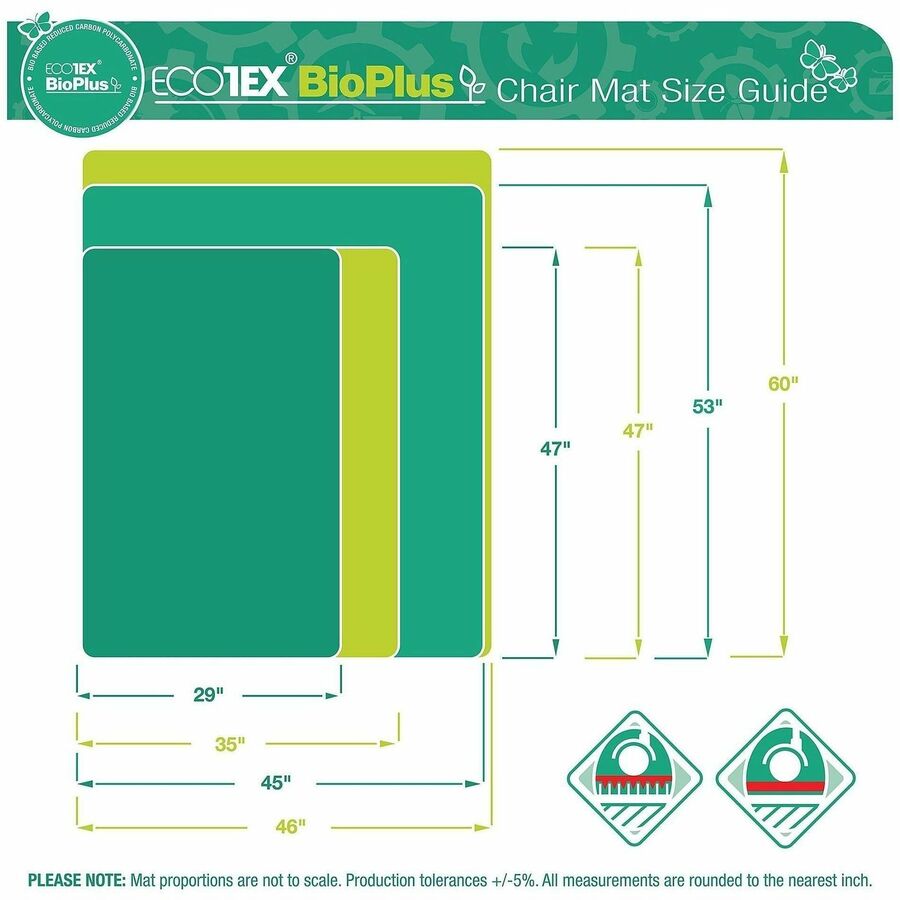 CHAIRMAT;BIOPLUS;HF;45X53