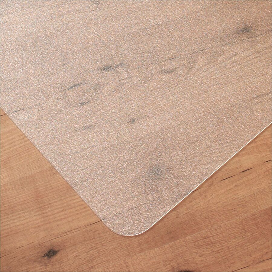 Hard Floor - 60" Length x 46" Width x 0.070" Depth x 0.070" Thickness - Rectangular - Polycarbonate - Clear - 1 Each - TAA Compliant