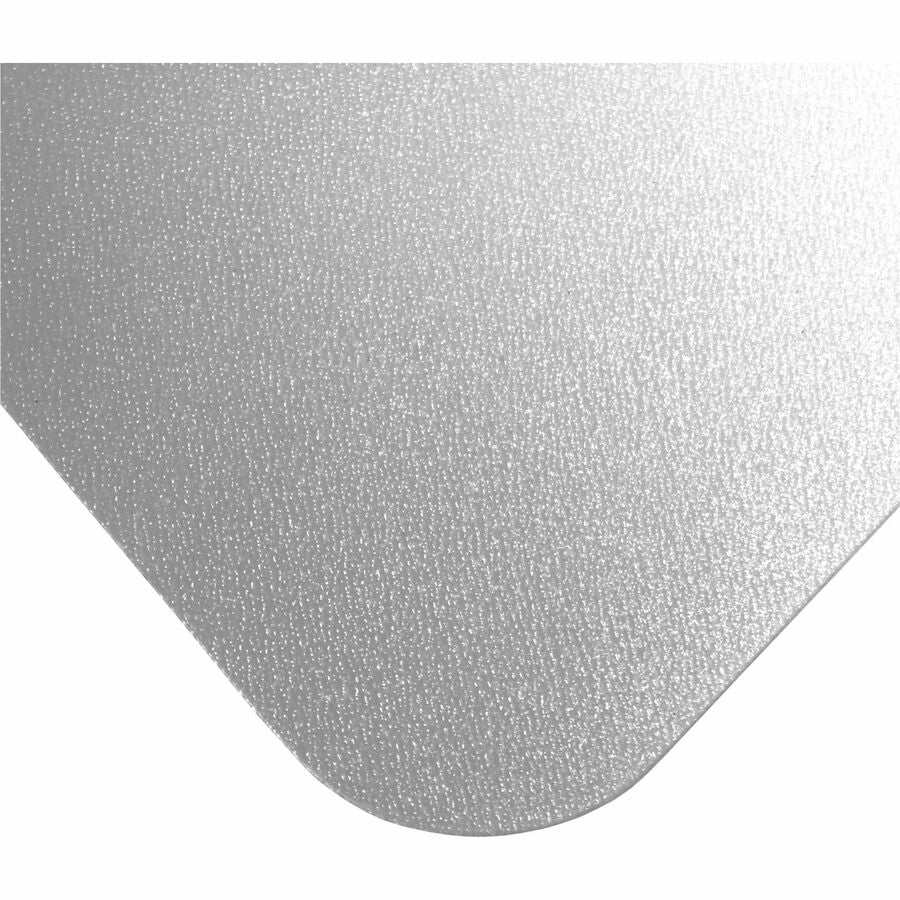 Hard Floor - 60" Length x 46" Width x 0.070" Depth x 0.070" Thickness - Rectangular - Polycarbonate - Clear - 1 Each - TAA Compliant