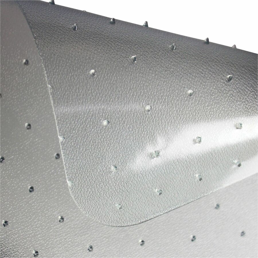 Floortex Eco Friendly Carbon Neutral Polycarbonate Chair Mat, 47" x 35" x 0.090", Rectangular, Clear, 1 Each, TAA Compliant