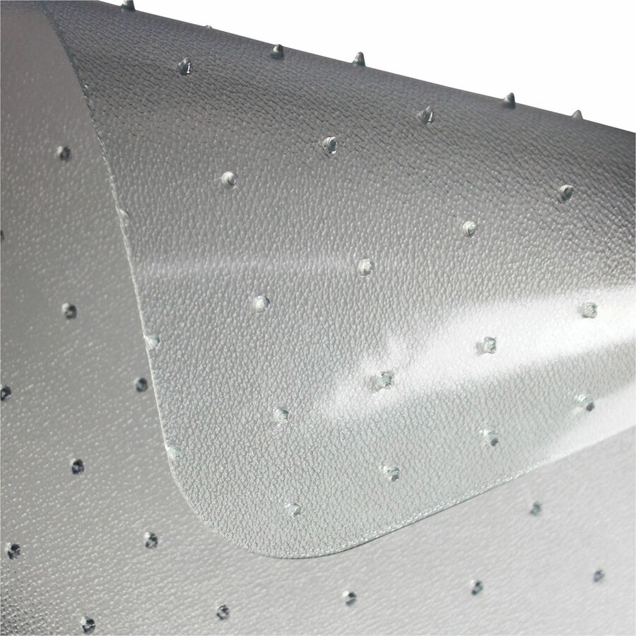 Floortex Eco Friendly Carbon Neutral Polycarbonate Chair Mat, 47" x 35" x 0.090", Rectangular, Clear, 1 Each, TAA Compliant