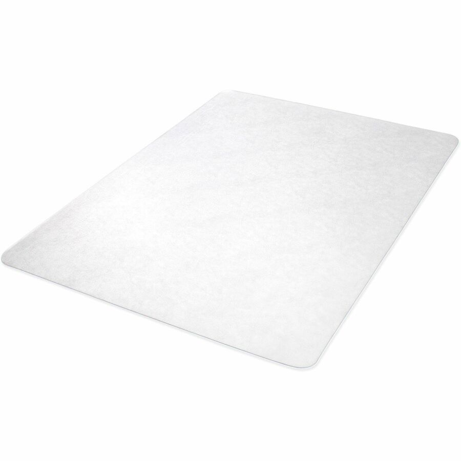 Hard Floor, Carpet - 48" Length x 36" Width x 0.370" Thickness - Vinyl - Clear - 1 Each