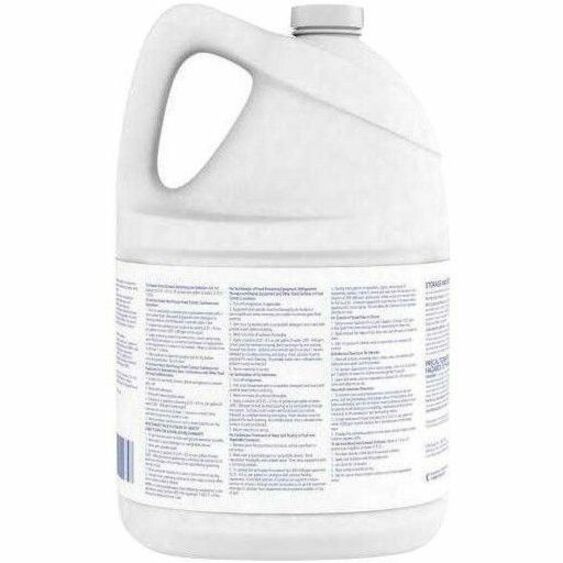 Diversey J-512 Sanitizer, Concentrate Liquid, Quaternary Scent, 128 fl oz (4 quart) Bottles, Red, 4/Carton, Kosher, Rinse-Free, pH 7.9