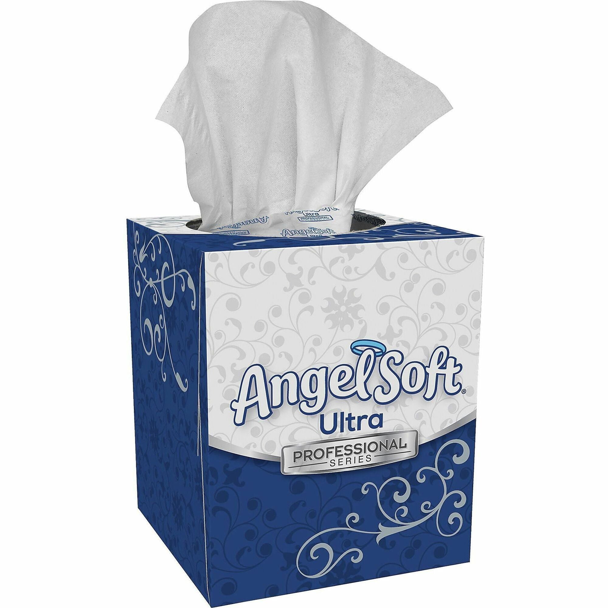 Angel Soft Professional Series Facial Tissue, 2-Ply, White, 96 Tissues/Box, 36 Boxes/Carton