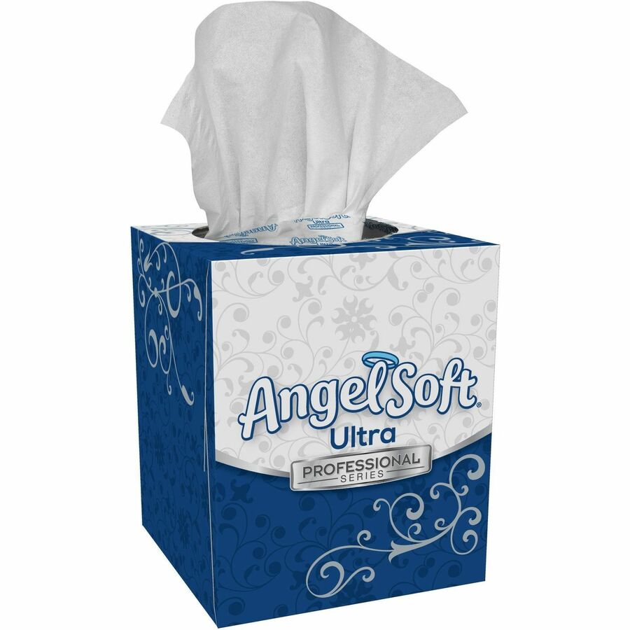 Angel Soft Professional Series Facial Tissue, 2-Ply, White, 96 Tissues/Box, 36 Boxes/Carton