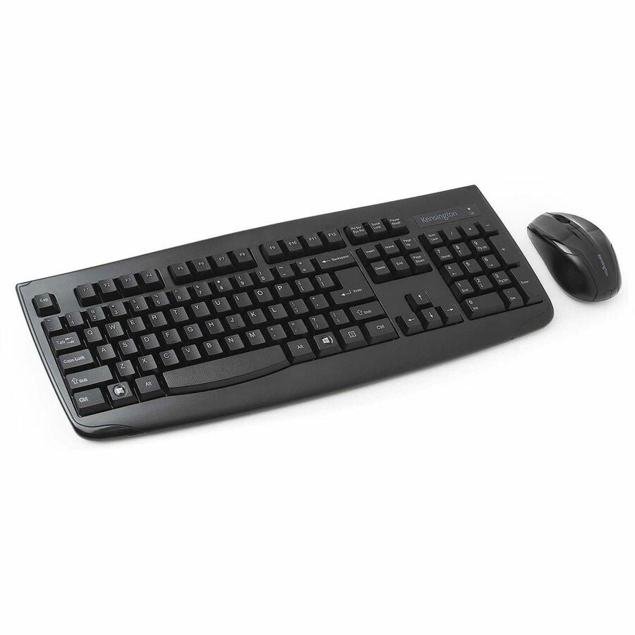 USB 2.0 Membrane Wireless RF 2.40 GHz Keyboard - 104 Key - Black - USB 2.0 Wireless RF - 1000 dpi - Scroll Wheel - Black - Symmetrical - AA, AAA - Compatible with PC - 1 Each
