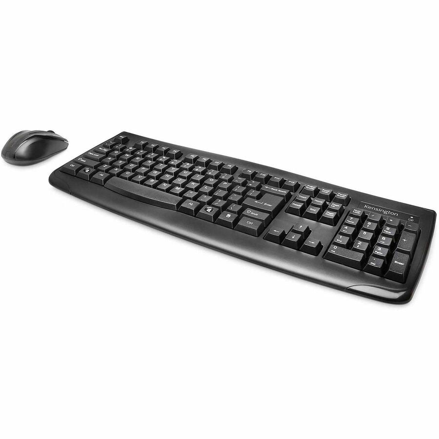 USB 2.0 Membrane Wireless RF 2.40 GHz Keyboard - 104 Key - Black - USB 2.0 Wireless RF - 1000 dpi - Scroll Wheel - Black - Symmetrical - AA, AAA - Compatible with PC - 1 Each