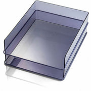 Officemate 21040 Paper Tray, Stackable, Letter Tray, Recycled , Gray, 2PK