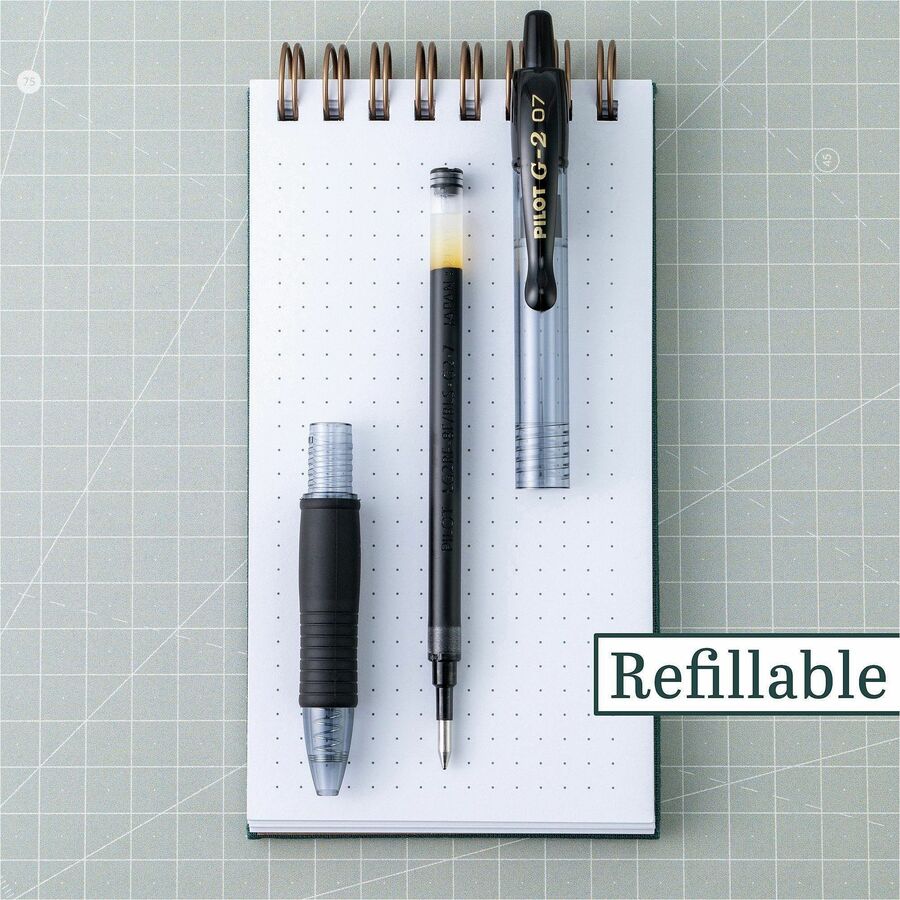 Pilot Premium Gel Ink Retractable Pen, 0.7 mm Fine Point, Refillable, Assorted Ink, 10 Pack