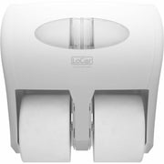 LoCor 4 Bath Tissue Dispenser, Roll Dispenser, 6000 or 12000 Sheet Capacity, 13.6" H x 13.2" W x 7.4" D, White, Hygienic, 1 Each