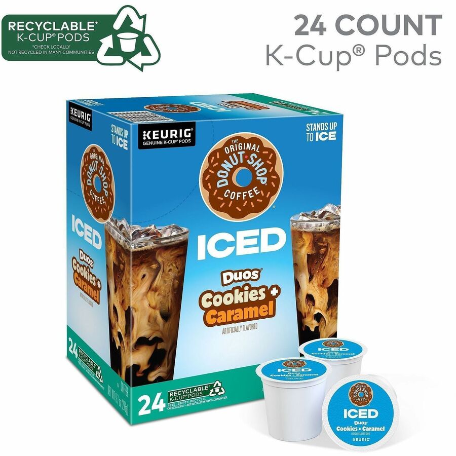 The Original Donut Shop&reg; K-Cup Iced Duos Cookies and Caramel Coffee