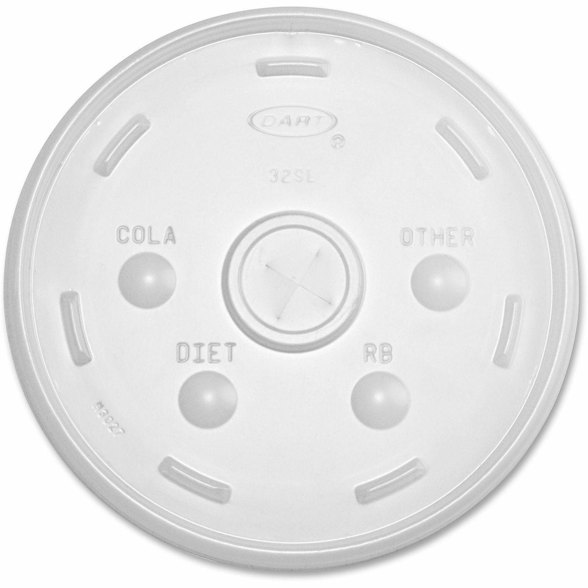 4.8" Diameter - High Impact Polystyrene (HIPS) - Translucent - 100/Pack - 10 / Carton