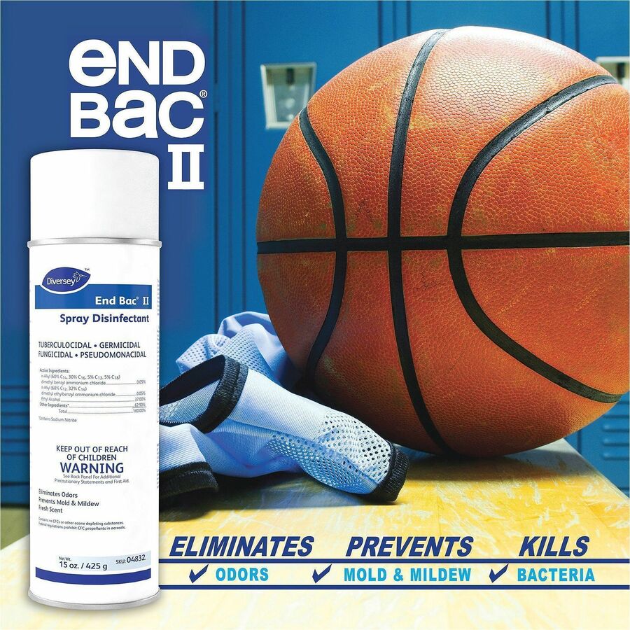 Ready-To-Use - 15 oz (0.94 lb) - 11.1 pH - Fresh Scent - Fungicide, Tuberculocide, Fungi Resistant, Mold Resistant, Mildew Resistant - Colorless - 12 / Carton