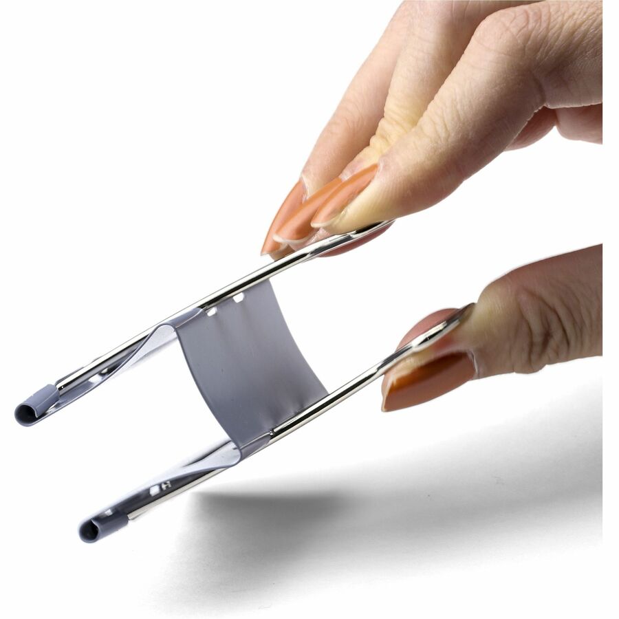 Officemate Large Binder Clip, 6.4" Length x 4" Width, 1" Capacity, Gray, 1 Box