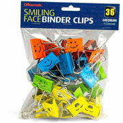 Medium - 6.3" Length x 1.3" Width - for Binder, Classroom, Home, Office - Assorted, Red, Green, Blue, Yellow - Steel - 36 / Pack